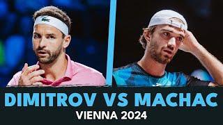 ENTERTAINING Grigor Dimitrov vs Tomas Machac Match Highlights | Vienna 2024