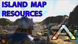 Island Map Resource Locations Silica Pearls, Oil, Metal, Obsidian Ark Survival Evolved