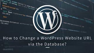 How to change a WordPress website URL via the Database?