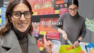 FIRST VLOG BACK! A catchup, food shop & planning session | Lily Pebbles