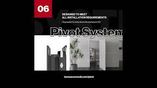 Frameless Pivot Door System from Terno Scorrevoli #frameless #architect  #door #construction