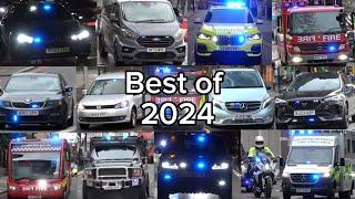 EMERGENCY VEHICLES RESPONDING BEST OF 2024 Police ,Fire services and Ambulances 50 Min Video!