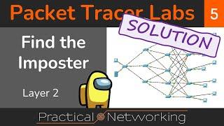  Packet Tracer challenge: Find the Imposter - Layer 2 - SOLUTION VIDEO