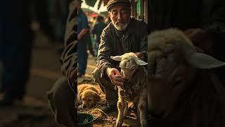 Blind Puppy Thrown in Trash—Lamb Cries and Saves Him  #kidsshorts #entertaininganimals #animals