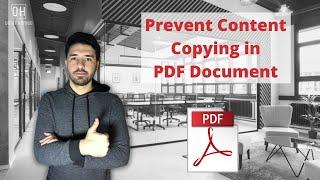 Prevent Copying Content in PDF File