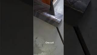 Cutting a picture frame with a rotating blade in 5 seconds.                    #smartcut #blade