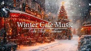 Paris winter jazz cafe️ Winter Cafe Ambience And Sweet Jazz Bossa Nova  For Study, Work