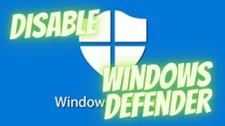 Disabling Windows update and defender