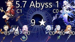 Genshin Impact 5.7. Abyss 9 F12  | Yoimiya / Skirk