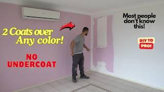 Painting Over DARK Colors Made Easy in 2 Coats No Undercoat Needed!