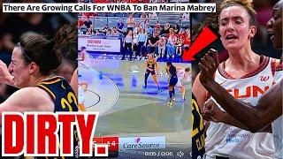 FOOTAGE Emerges of Marina Mabrey SWINGING at Aliyah Boston as CALLS get LOUD to BAN HER from WNBA!