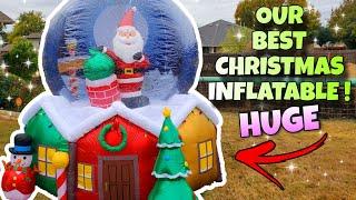 BEST Christmas Inflatable Snowglobe Ever! MASSIVE 2024 Blow Up