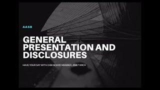 General Purpose and Disclosures (Primary Financial Statements) Webinar, ft. Ann Tarca (IASB) #1