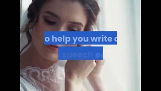 Bride Speeches Wedding Toast - Top Tips To Write Easily a Perfect Bride Speech and Toast