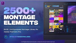 AtomX BASE Transitions and Motion Graphics for Premiere Pro