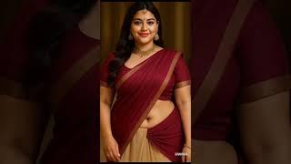 "Stunning AI Saree Model with Navel Look | Trending Desi Glam by Luvqueen #viralshorts