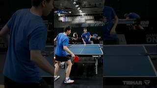 When playing with a table tennis racket is too mainstream  #WTTLjubljana #TableTennis