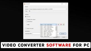 How to Convert a video file to another format | Video converter software | convert video GB to MB