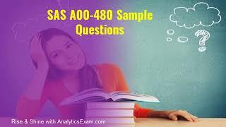 [new] A00-480 | SAS Applied Statistics for Machine Learning | Useful Questions