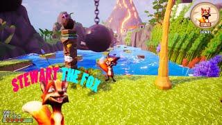 Stewart The Fox  Gameplay  PC Steam (Free to Play) Hardcore jumping adventure game 2023