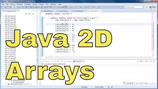 Java Tutorial - 04 - Two Dimensional Arrays