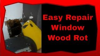 How To Repair Wood Rot Window Sill Frame GREAT TIPS