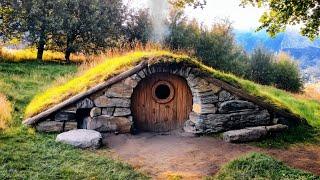Construction of Warm Shelter. Hobbit's Dugout I Start to Finish