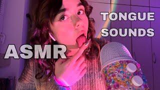 ASMR TONGUE SOUNDS ( tongue rubbing/scratching etc )