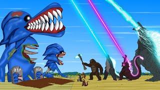 Rescue TEAM Godzilla & KONG From Evolution of SHIN SONIC ZOOMBIE: Who Will Win?? | Godzilla Cartoon