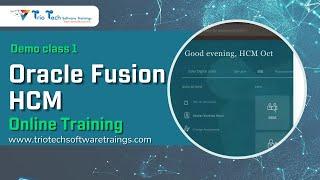 Learn Oracle Fusion HCM Online | HCM Online Course| HCM Online Training | Oct 2023 | TrioTech