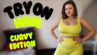 [4K] Try On Haul my new bright sport set | Curvy | Tina Angel 