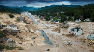 Vermont, USA destroyed now! Flash flooding and landslide in St. Johnsbury and Lyndon