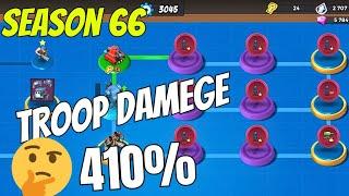 Boom Beach Warships Season 66 [ Troop Damage 410% 7ER. Attacks. Seekers are again the problem!]