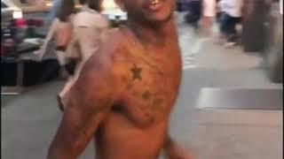 Boonk destroys NYC vendor's table