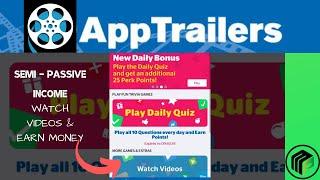  APPTRAILERS REVIEW | Earn Paypal For Watching Videos Passively