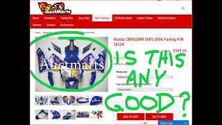 AuctMarts Fairings Review 05 CBR600RR  Made in China 3 years old kit 06