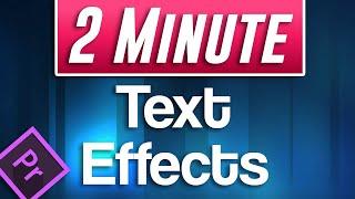 How to use the Free Text Effects Presets in Premiere Pro