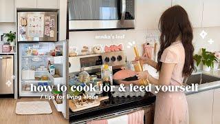 how to cook for yourself when you have no time & energy  low budget meal ideas, grocery tips, etc.