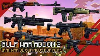 1991 Gulf War Addon All Weapon Showcase! | 3D Gun Mods for MCPE 1.21.30+ | Creator Crafter321