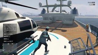 Grand Theft Auto V yacht thieves try and steal my helicopter