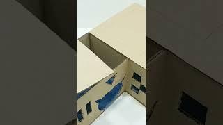 how to make cat house with cardboard