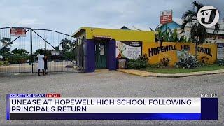 Unease at Hopewell High Schools Following Principal's Return | TVJ News