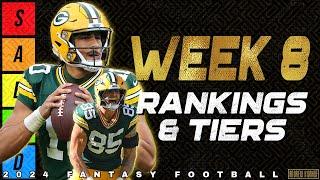 Week 8 Tight End & Quarterback Rankings - 2024 Fantasy Football