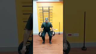 Weighted Squat With Two Weight Plates #weightlifting  #lebanon