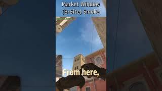 Mirage T-Smokes - Market Window (B-Site) Smoke #cs2 #cs2nades #cs2tips #regentXD