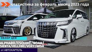 АКТУАЛЬНЫЕ ЦЕНЫ НА МИНИВЭНЫ ОТ КОМПАНИИ TOYOTA НА МАРТ МЕСЯЦ 2023 ГОДА. СТАТИСТИКА ПРОДАЖ ЗА ФЕВРАЛЬ