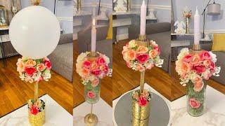 Dollar Tree centerpieces Ideas/ easy centerpieces DIY #dollartreediy #tabledecor