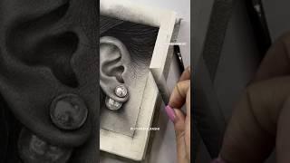 Satisfying Tape Peel in Charcoal Drawing  Sketchbook Art • Realism Sketch