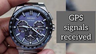 TIME ADJUSTMENT BY GPS SIGNAL RECEPTION SEIKO ASTRON 5X53 (SSH071) SOLAR WATCH