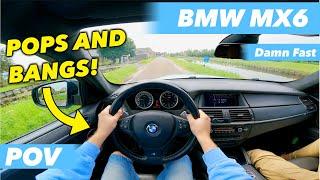 BMW X6M POV drive 4.4L 555 HP Twin Turbo (Insanely Fast)